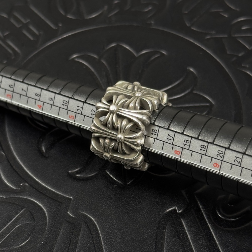 Chrome Hearts 925 Silver Cemetery Ring Size 7 US - Picture 10 of 11